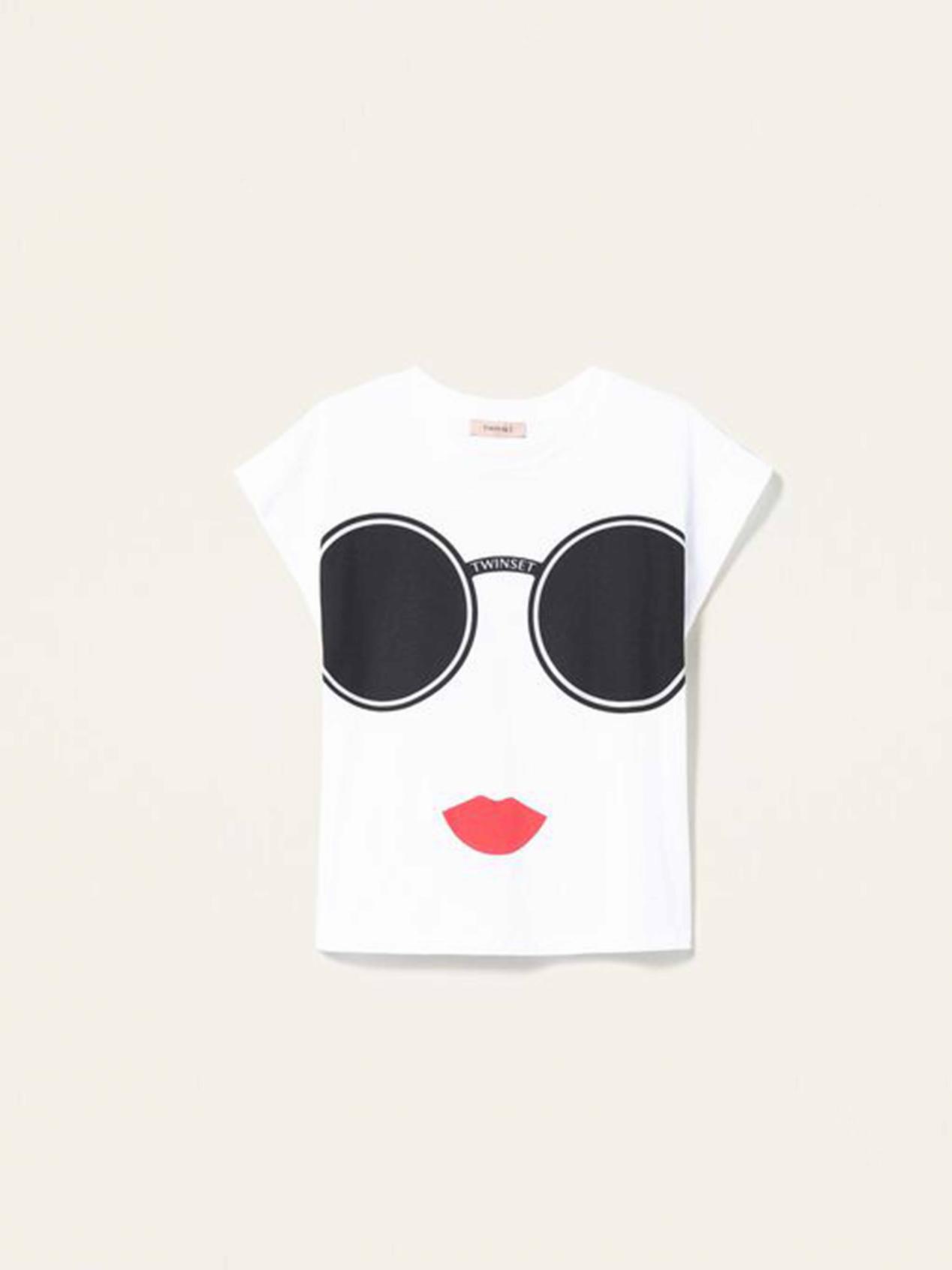 TWINSET T-shirt con stampa Art. 221TP240A col. Bianco