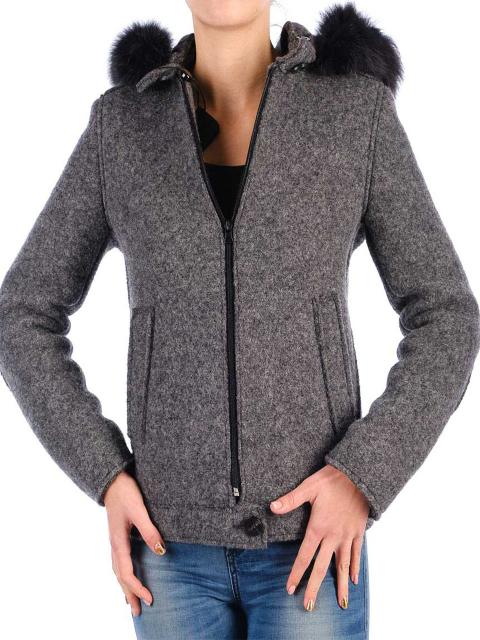 Ancona Cappotto misto lana Art. Donata col. grigio