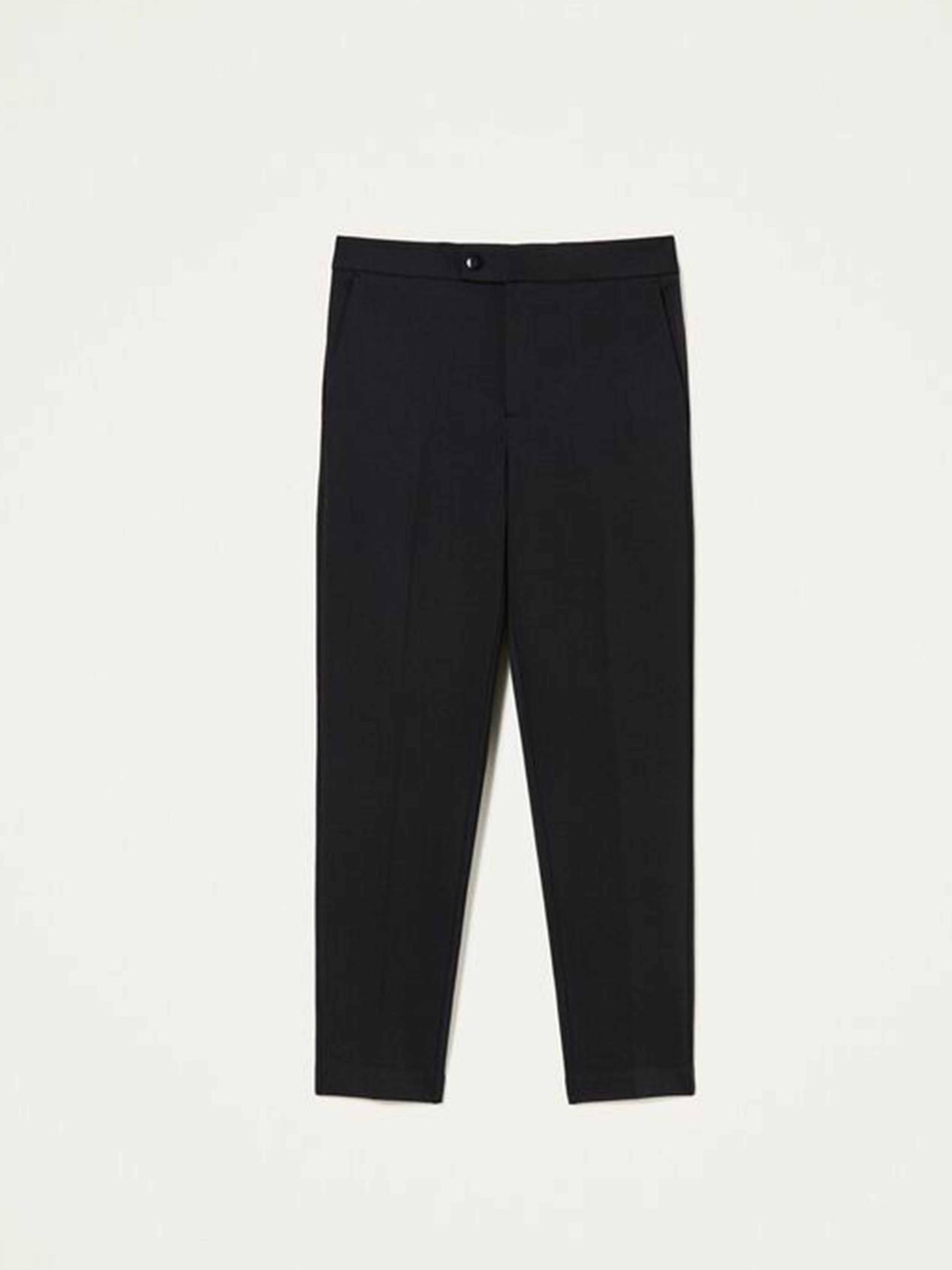 TWINSET Pantaloni a sigaretta con piega stirata Art. 221TP2375 col. Nero
