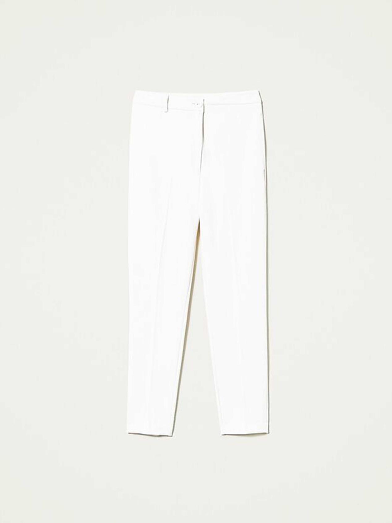 TWINSET  Pantaloni con chiusura asimmetrica Art. 221AT2166 col. BIANCO
