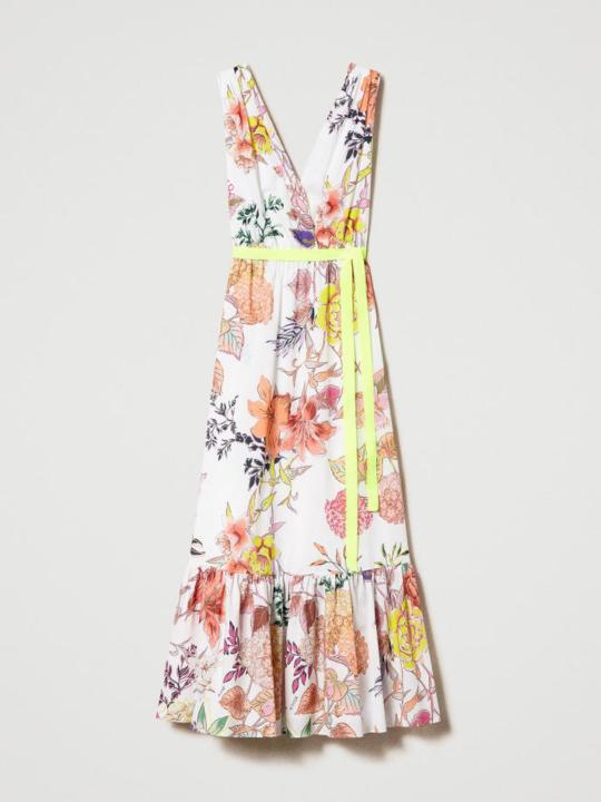 TWINSET ACTITUDE Abito lungo MYFO con stampa a fiori Art. 231AQ2061 col  Sanderson 