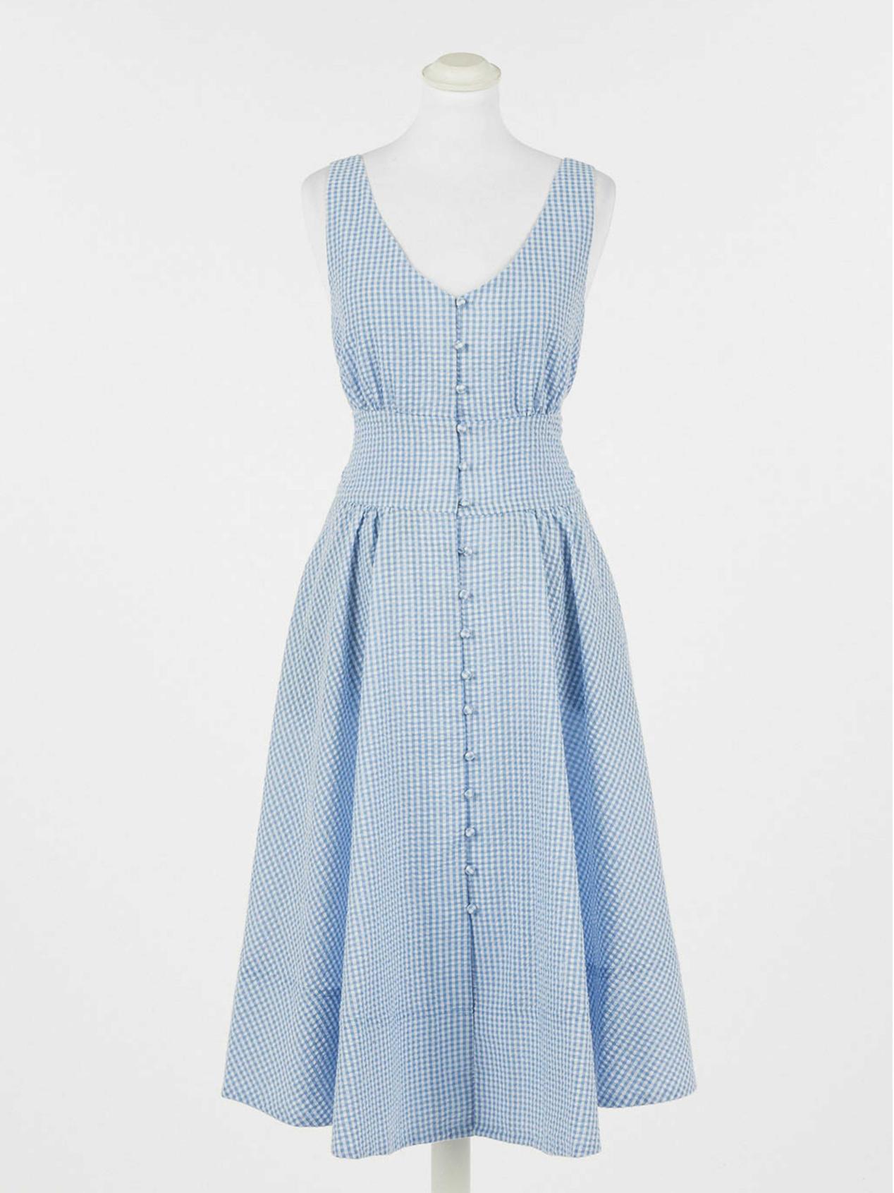 TWINSET Abito Art.  221LM2HBB col. VICHY PLACID BLUE
